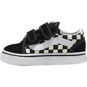 (���) �o���Y �g�h���[ �I�[���h �X�N�[�� V �V���[�Y - �g�b�h���[ Vans toddler Old Skool V Shoe - Toddlers' (Primary Check) Black/White