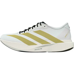 (���) �A�f�B�_�X �����Y �A�f�B�[�� �G�{ Sl �E�[�u�� �����j���O �V���[�Y - �����Y Adidas men Adizero Evo SL Woven Running Shoe - Men's Ftwr White/Matte Gold/Core Black