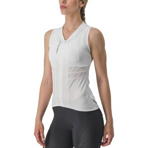 (���) �J�X�e�� ���f�B�[�X �A�j�} 4 �X���[�u���X �W���[�W - �E�B�����Y Castelli women Anima 4 Sleeveless Jersey - Women's Ivory/Light Black
