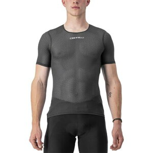 (���) �J�X�e�� �����Y �v�� ���b�V�� 2.0 �V���[�g�X���[�u �V���c - �����Y Castelli men Pro Mesh 2.0 Short-Sleeve Shirt - Men's Black