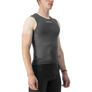 (���) �J�X�e�� �����Y �v�� ���b�V�� 2.0 �X���[�u���X �x�[�X���C���[? - �����Y Castelli men Pro Mesh 2.0 Sleeveless Baselayer - Men's Black