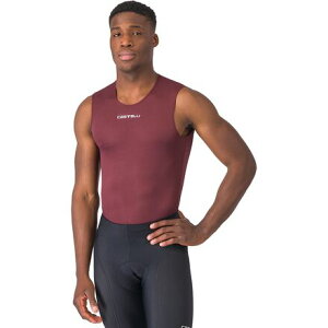 (���) �J�X�e�� �����Y �v�� ���b�V�� 2.0 �X���[�u���X �x�[�X���C���[? - �����Y Castelli men Pro Mesh 2.0 Sleeveless Baselayer - Men's Deep Bordeaux