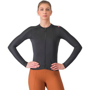 (���) �J�X�e�� ���f�B�[�X �G�X�v���b�\ �����O-�X���[�u �W���[�W - �E�B�����Y Castelli women Espresso Long-Sleeve Jersey - Women's Light Black/Dark Gray