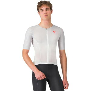 (���) �J�X�e�� �����Y �t���[ �X�s�[�h 3 ���[�X �g���C �g�b�v - �����Y Castelli men Free Speed 3 Race Tri Top - Men's White/Silver Gray
