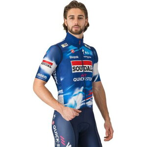 (���) �J�X�e�� �����Y �v�� ���C�g �E�B���h �x�X�g - �����Y Castelli men Soudal/Quick-Step Pro Light Wind Vest - Men's Blue/Red