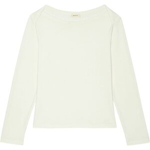 (���) ���f�B�[�X �U �x�C�r�[ ���u �G���x���[�v �g�b�v - �E�B�����Y Donni women The Baby Rib Envelope Top - Women's Creme