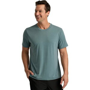 (���) �t���[�t���C �����Y �G���x�[�g ���C�g�E�F�C�g T-�V���c - �����Y Free Fly men Elevate Lightweight T-Shirt - Men's Stormy Sea