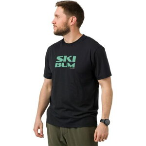 (���) �t���C���[ �����Y �X�L�[ �o�� T-�V���c - �����Y Flylow men Ski Bum T-Shirt - Men's Black