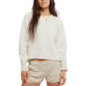 (���) �t���[�s�[�v�� ���f�B�[�X �X�v�����O �X�g���[�g �v���I�[�o�[ - �E�B�����Y Free People women Spring Street Pullover - Women's Optic White