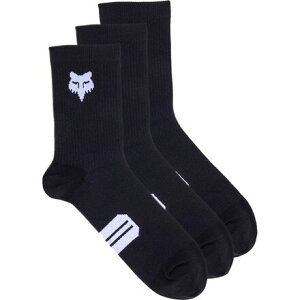 (���) �t�H�b�N�X���[�V���O �����W���[ 6�C���` �\�b�N - 3-�p�b�N Fox Racing Ranger 6in Sock - 3-Pack Black