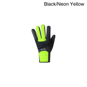 (���) �S�A�E�F�A �����Y �E�C���h�X�g�b�p�[ �T�[�� �O���[�u - �����Y GOREWEAR men Windstopper Thermo Glove - Men's Black/Neon Yellow