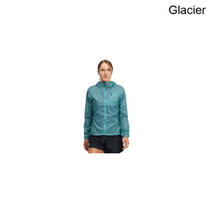 (���) �u���b�N�_�C�������h ���f�B�[�X �f�B�X�^���X �E�B���h �V�F�� - �E�B�����Y Black Diamond women Distance Wind Shell - Women's Glacier