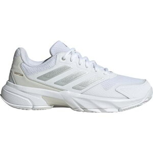 (���) �A�f�B�_�X ���f�B�[�X �R�[�g�W���� �R���g���[�� 3 �V���[�Y - �E�B�����Y Adidas women CourtJam Control 3 Shoe - Women's Ftwr White/Silver Metallic/Grey One