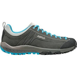 (���) �A�]�� ���f�B�[�X �X�y�[�X GV �n�C�L���O �V���[�Y - �E�B�����Y Asolo women Space GV Hiking Shoe - Women's Graphite/Cyan Blue
