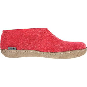 (���) �O���[���b�v �U �V���[�Y ���U�[ �X���b�p Glerups The Shoe Leather Slipper Red