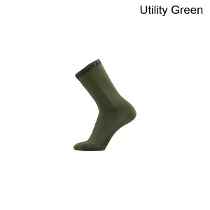 (���) �S�A�E�F�A �G�b�Z���V���� �\�b�N�X GOREWEAR Essential Socks Utility Green