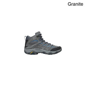 (���) ������ �����Y ���A�u 3 �~�b�h �n�C�L���O �u�[�c - ���C�h - �����Y Merrell men Moab 3 Mid Hiking Boot - Wide - Men's Granite