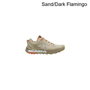 (���) �X�J���p �����Y �X�s�� �v���l�b�g �g���C�� �����j���O �V���[�Y - �����Y Scarpa men Spin Planet Trail Running Shoe - Men's Sand/Dark Flamingo