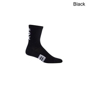 (���) �t�H�b�N�X���[�V���O �t���b�N�X�G�A�[ �����m 6�C���` �\�b�N Fox Racing Flexair Merino 6in Sock Black