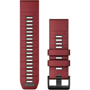 (���) �K�[�~�� �N�C�b�N�h���C �V���R�[�� �X�|�[�c �E�H�b�` �o���h Garmin QuickFit Silicone Sport Watch Band Marsala/Graphite Silicone