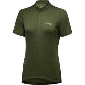 (���) �S�A�E�F�A ���f�B�[�X C3 �W���[�W - �E�B�����Y GOREWEAR women C3 Jersey - Women's Utility Green