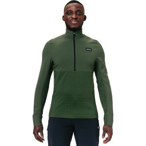 (���) �S�A�E�F�A �����Y �g���C��KPR �n�C�u���b�g 1/2-�W�b�v �W���P�b�g - �����Y GOREWEAR men TrailKPR Hybrid 1/2-Zip Jacket - Men's Utility Green