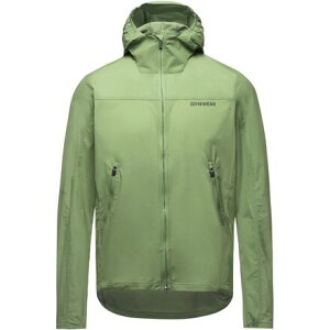 (���) �S�A�E�F�A �����Y �t�@�[���t���[ �t�[�f�b�g �E�B���h�u���[�J�[ - �����Y GOREWEAR men Fernflow Hooded Windbreaker - Men's Engine Green