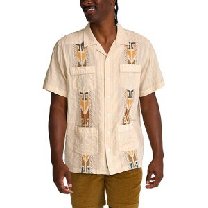 (���) �n�E���[�u���U�[�Y �����Y �O�@�W���x�[�� �V���c - �����Y Howler Brothers men Guayabera Shirt - Men's Temple Tracks/Oatmeal