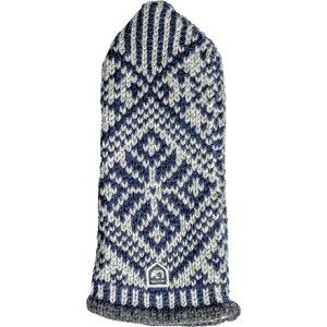 (���) �w�X�g�� ���f�B�[�X �m���f�B�b�N �E�[�� �~�g�� - �E�B�����Y Hestra women Nordic Wool Mitten - Women's Navy/Grey