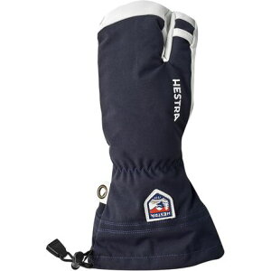 (���) �w�X�g�� �����Y �A�[�~�[ ���U�[ �w�� 3-�t�B���K�[ �O���[�u - �����Y Hestra men Army Leather Heli 3-Finger Glove - Men's Navy