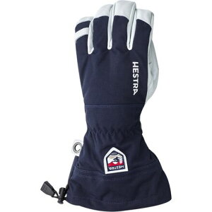 (���) �w�X�g�� �����Y �A�[�~�[ ���U�[ �w�� �O���[�u - �����Y Hestra men Army Leather Heli Glove - Men's Navy