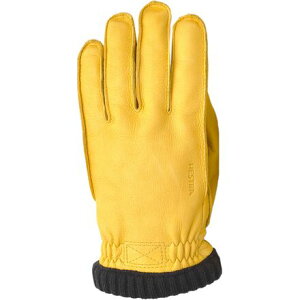 (���) �w�X�g�� �����Y �f�B�A�X�L�� �v���}���t�g ���u�h �O���[�u - �����Y Hestra men Deerskin Primaloft Ribbed Glove - Men's Natural Yellow