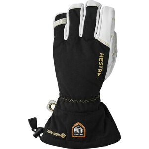(���) �w�X�g�� �����Y �A�[�~�[ ���U�[ �S�A-�e�b�N�X �O���[�u - �����Y Hestra men Army Leather GORE-TEX Glove - Men's Black/Natural Grey