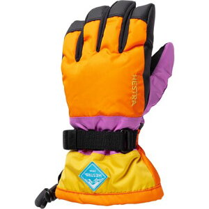(���) �w�X�g�� �L�b�Y �K���g���b�g �V�[�]�[�� �W���j�A �O���[�u - �L�b�Y Hestra kids Gauntlet CZone Junior Glove - Kids' Orange Multi
