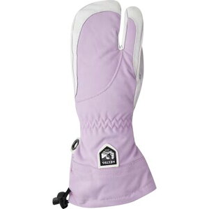 (���) �w�X�g�� ���f�B�[�X �w�� 3-�t�B���K�[ �O���[�u - �E�B�����Y Hestra women Heli 3-Finger Glove - Women's Syringa/Off White