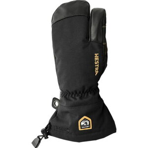 (���) �w�X�g�� �����Y �A�[�~�[ ���U�[ Gtx 3-�t�B���K�[ �~�g�� - �����Y Hestra men Army Leather GTX 3-Finger Mitten - Men's Black/Black