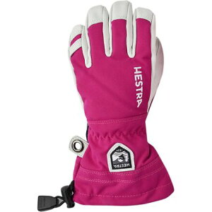 (���) �w�X�g�� �L�b�Y �w�� �X�L�[ �W���j�A �O���[�u - �L�b�Y Hestra kids Heli Ski Junior Glove - Kids' Fuchsia