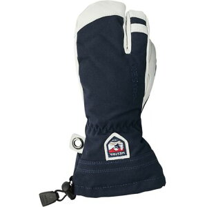 (���) �w�X�g�� �L�b�Y �w�� �X�L�[ �W���j�A 3-�t�B���K�[ �O���[�u - �L�b�Y Hestra kids Heli Ski Junior 3-Finger Glove - Kids' Navy