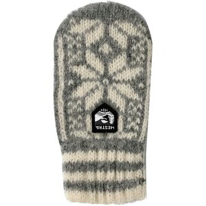 (���) �w�X�g�� �L�b�Y �m���f�B�b�N �~�g�� - �L�b�Y Hestra kids Nordic Mitten - Kids' Grey/Off White