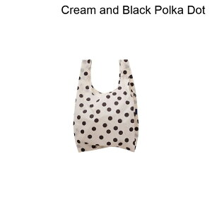 (���) �o�O�[ �X�^���_�[�h �o�O�D BAGGU Standard Baggu Cream and Black Polka Dot