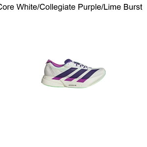 (���) �A�f�B�_�X �����Y �A�f�B�[�� �A�f�B�I�X �v�� 4 �����j���O �V���[�Y - �����Y Adidas men Adizero Adios Pro 4 Running Shoe - Men's Core White/Collegiate Purple/Lime Burst