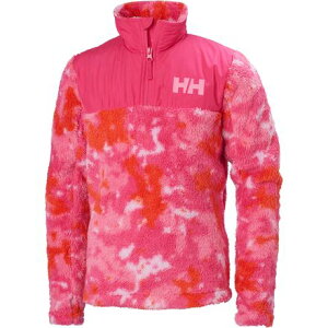 (���) �w���[�n���Z�� �L�b�Y JR �`�����v 1/2-�W�b�v �~�b�h���C���[ - �L�b�Y Helly Hansen kids Jr Champ 1/2-Zip Midlayer - Kids' Dragon Fruit Splash Camo AOP
