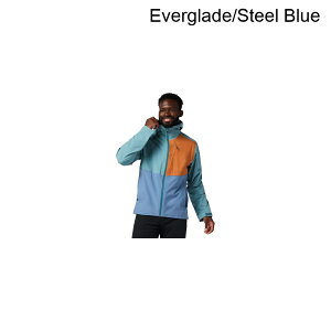 (���) �R�g�p�N�V �����Y 3l �t�[�f�b�g �V�F�� �W���P�b�g - �����Y Cotopaxi men Impermeo 3L Hooded Shell Jacket - Men's Everglade/Steel Blue