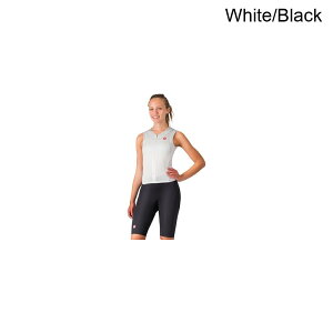 (���) �J�X�e�� ���f�B�[�X �t���[ �T������ 3 �X���[�u���X �g���C �X�[�c - �E�B�����Y Castelli women Free Sanremo 3 Sleeveless Tri Suit - Women's White/Black