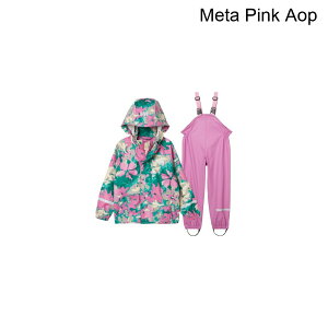 (���) �w���[�n���Z�� �L�b�Y �x���Q�� 2.0 �v AOP ���C�� �Z�b�g - �L�b�Y Helly Hansen kids Bergen 2.0 PU AOP Rain Set - Kids' Meta Pink Aop