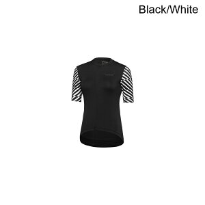 (���) �S�A�E�F�A ���f�B�[�X �I�v�e�B�J�� �W���[�W - �E�B�����Y GOREWEAR women SWIFTRIDE Optical Jersey - Women's Black/White
