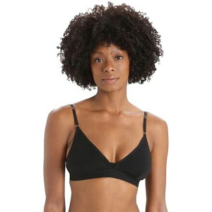 (���) �A�C�X�u���C�J�[ ���f�B�[�X �T�C���� �u�� - �E�B�����Y Icebreaker women Siren Bra - Women's Black