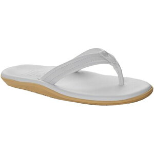 (���) �N���V�b�N ���U�[ �t���b�v �t���b�v Island Slipper Classic Leather Flip Flop White