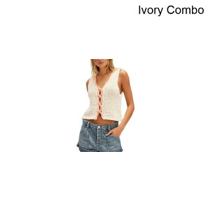 (���) �t���[�s�[�v�� ���f�B�[�X �V�V���[ �Z�[�^�[ �V�F�� - �E�B�����Y Free People women Sicily Sweater Shell - Women's Ivory Combo
