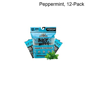 (���) �{�f�B ���C�v�X - 12-�p�b�N Klean Freak Body Wipes - 12-Pack Peppermint, 12-Pack